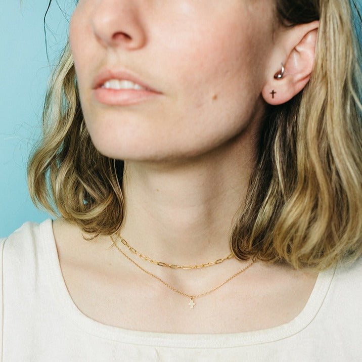 Tiny Cross Necklace
