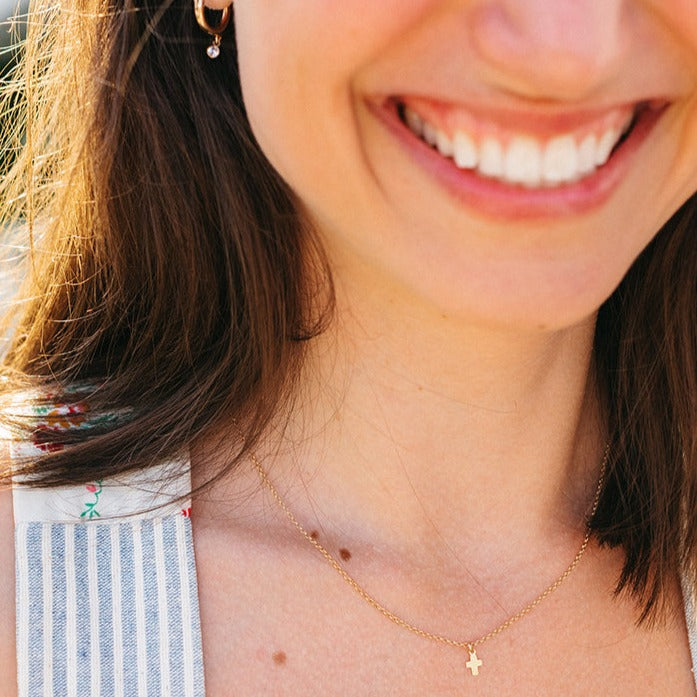 Tiny Cross Necklace