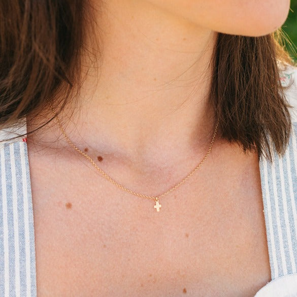 Tiny Cross Necklace