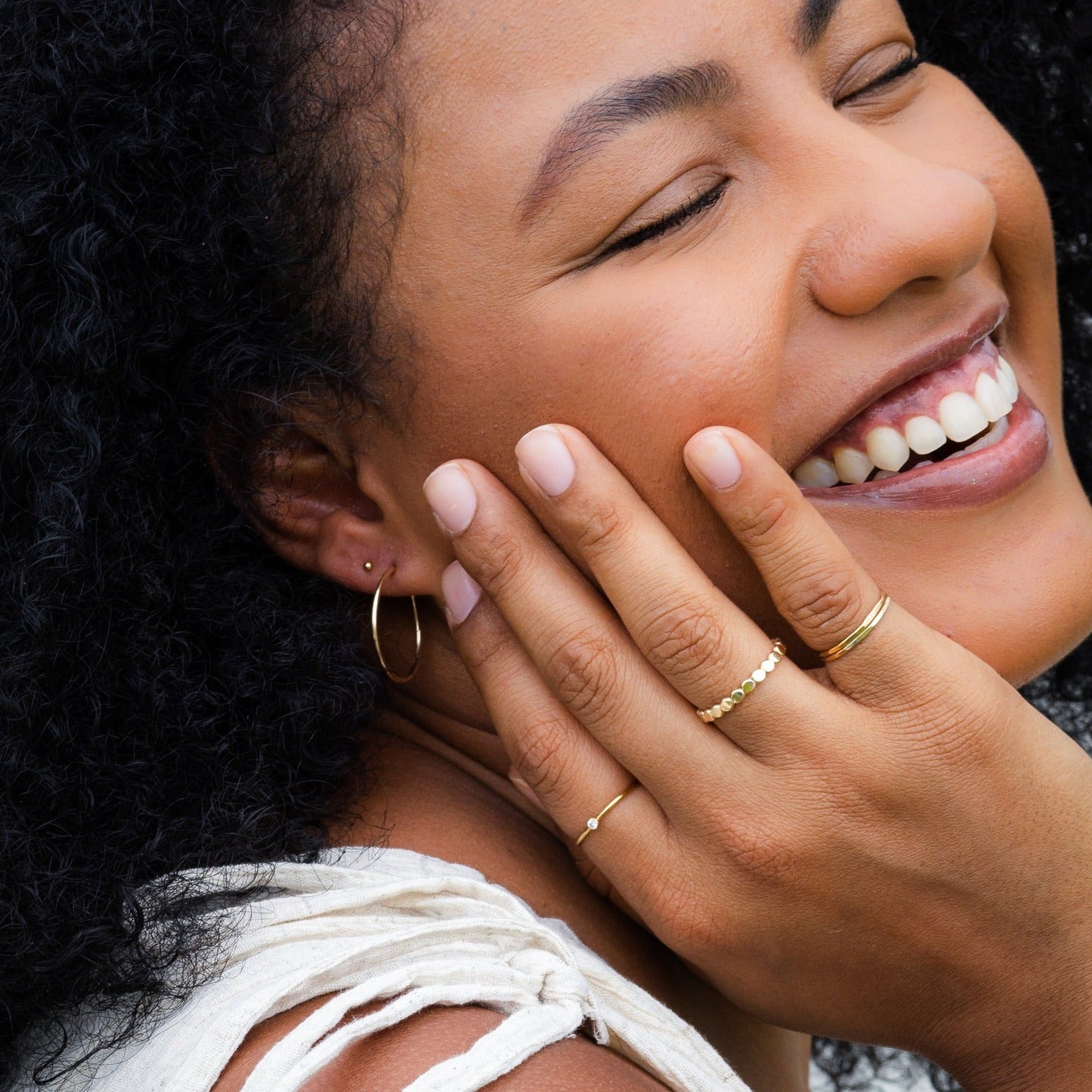 Go Rings Bezel Stackable Ring - Handmade 14-karat Gold-Filled Ring | Go Rings Ring