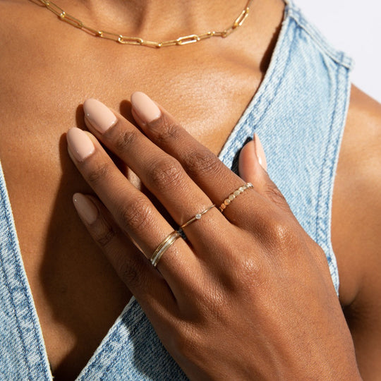 Stackable Go Ring - Handmade 14-karat Gold-Filled Stackable Ring | Go Rings