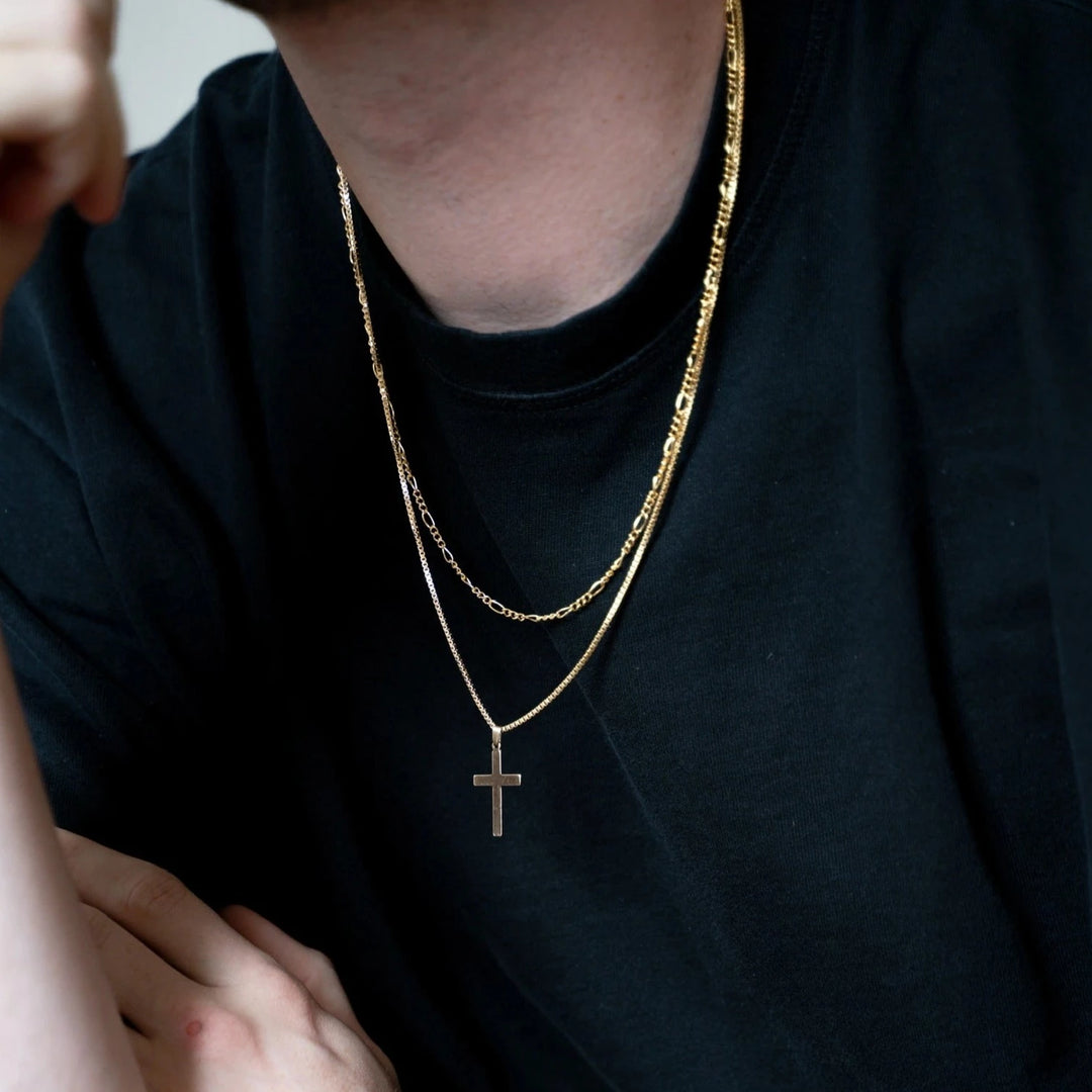 Chain cross necklace mens on sale