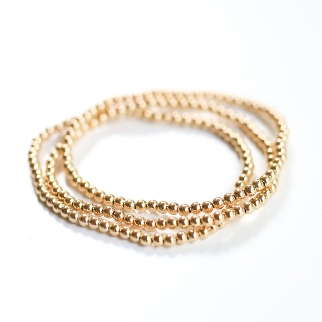 splicing dot geometry 14k gold bracelet