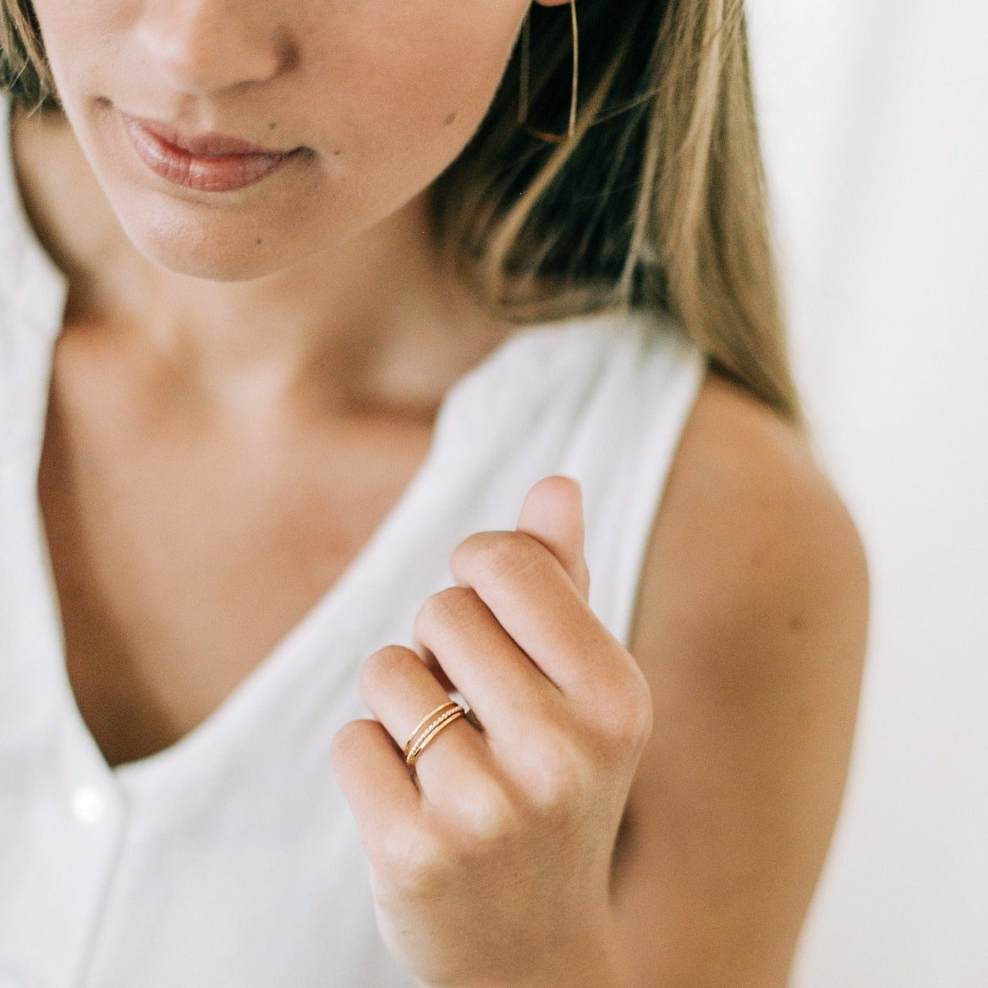 Go Rings Dot Stackable Ring - Handmade 14-karat Gold-Filled Ring | Go Rings Ring